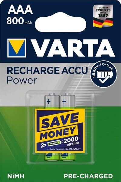 VARTA Rechargeable Accu 56703 R2U 800mAh 2Blister Micro