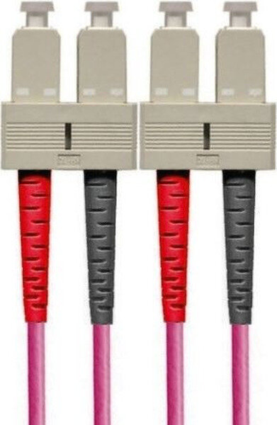 Paschke Datensysteme LWL Patchkabel MM OM4 pink duplex 2G50 SCd/SCd 1m