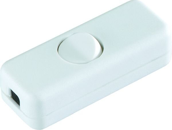 BACHMANN Schnurzwischenschalter 924.037 1polig weiss/weiss