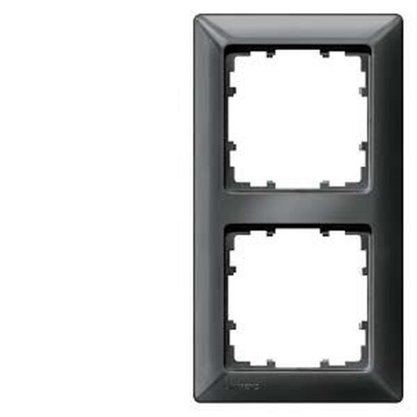 SIEMENS Rahmen 5TG2552-6 2fach carbon metallic