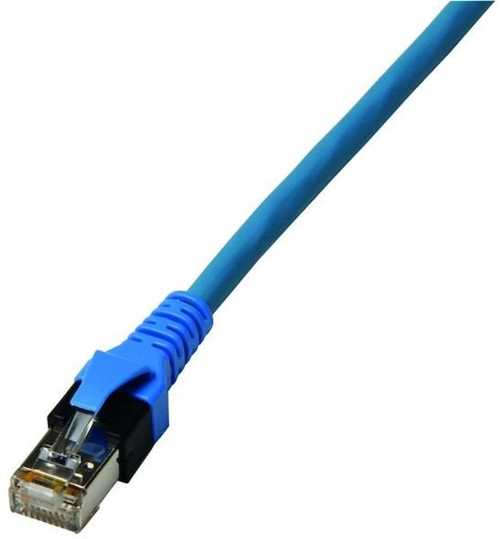 PROTEC.net Patchkabel halogenfrei blau PPK6A Cat6A-ISO 4P27 S/FTP 2xRJ45 2,0m