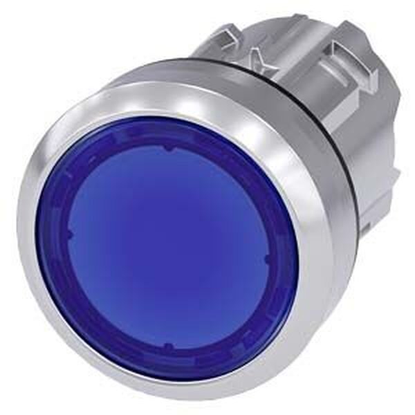 SIEMENS Drucktaster beleuchtet 22mm rund blau