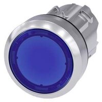 SIEMENS Drucktaster beleuchtet 22mm rund blau