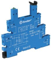 FINDER Relaisfassung 93.01.7.024 blau