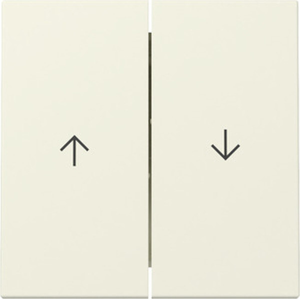 GIRA Wippe 329401 2f Pfeil System 55 Cremewei&szlig; gl&auml;nzend (neue Generation)