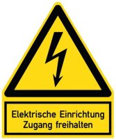 PROT Warnzeichen Elektr. Einrichtung PWZEE (200x244mm)