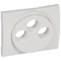 LEGRAND Abdeckung Galea 771073 Antennen-Steckdose 3-Loch...