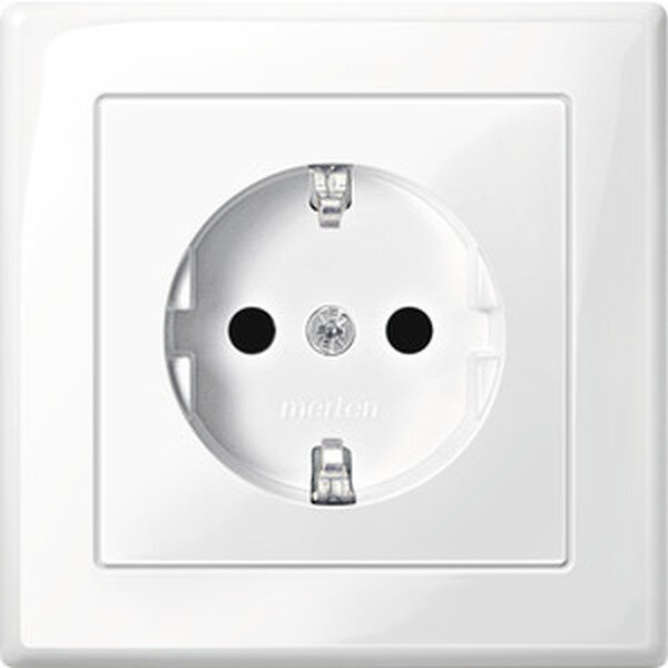 MERTEN Steckdose SCHUKO M-Smart MEG23001419 polarwei&szlig; gl&auml;nzend