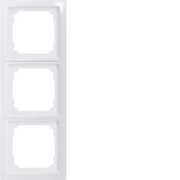 ELTAKO Abdeckrahmen R3UE55-wg 3-fach 55x55mm reinwei&szlig; gl.