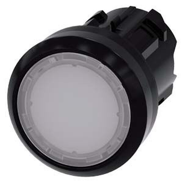 SIEMENS Drucktaster beleuchtet 22mm rund weiss