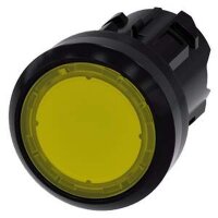 SIEMENS Drucktaster beleuchtet 22mm rund gelb