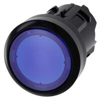 SIEMENS Drucktaster beleuchtet 22mm rund blau