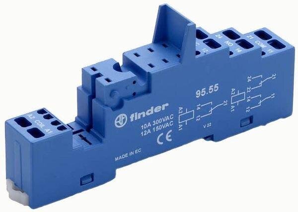 FINDER Relaisfassung 95.55 blau