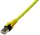 PROTEC.net Patchkabel halogenfrei gelb PPK6A Cat6A-ISO 4P27 S/FTP 2xRJ45 1,0m