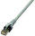 PROTEC.net Patchkabel halogenfrei grau PPK6A Cat6A-ISO 4P27 S/FTP 2xRJ45 1,0m