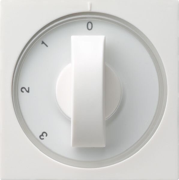 GIRA Abdeckung 066903 Knebel 3-St. 0/1/2/3 System 55 Reinwei&szlig; gl&auml;nzend