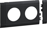 HAGER TEHALIT Modularblende 2fach Steckdose 80mm...