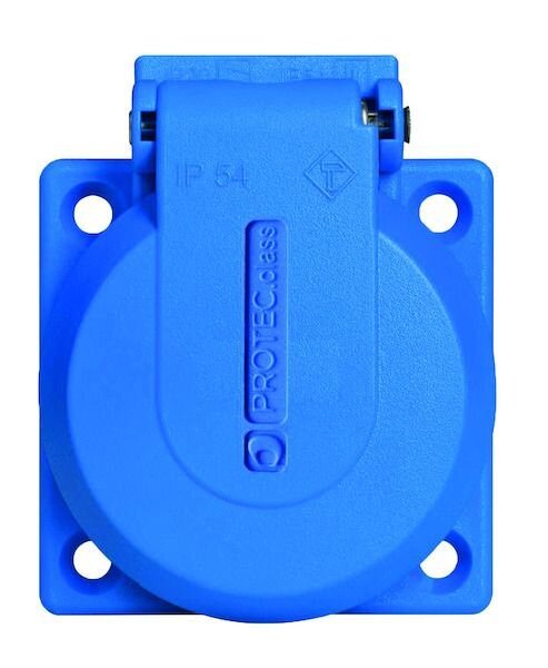 PROT Einbausteckdose PSES 54 blau IP54