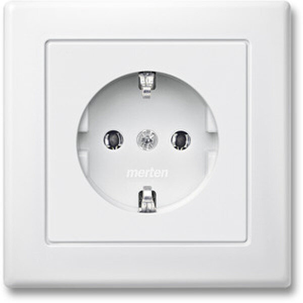 MERTEN Steckdose SCHUKO M-Smart MEG23011519 Steckklemmen polarwei&szlig;