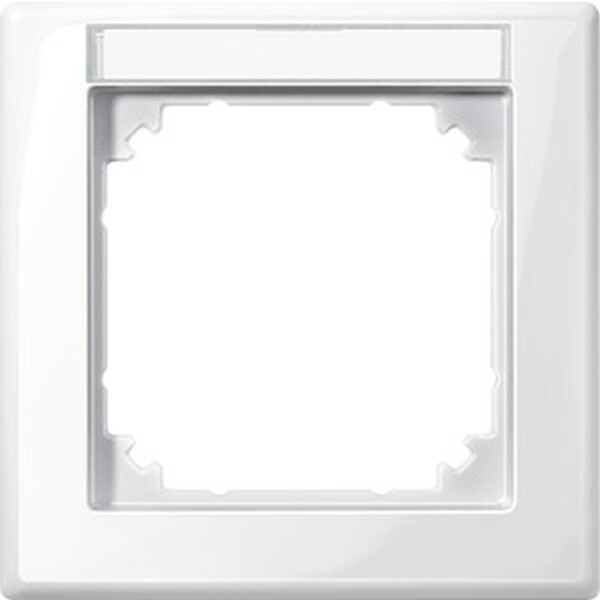 MERTEN Rahmen M-Smart 470119 1fach polarwei&szlig; gl&auml;nzend