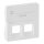 LEGRAND Abdeckung VLIFE RJ11/RJ45 BF 2fach ultraweiss