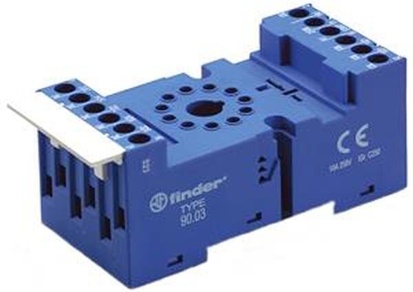 FINDER Relaisfassung 90.03 blau