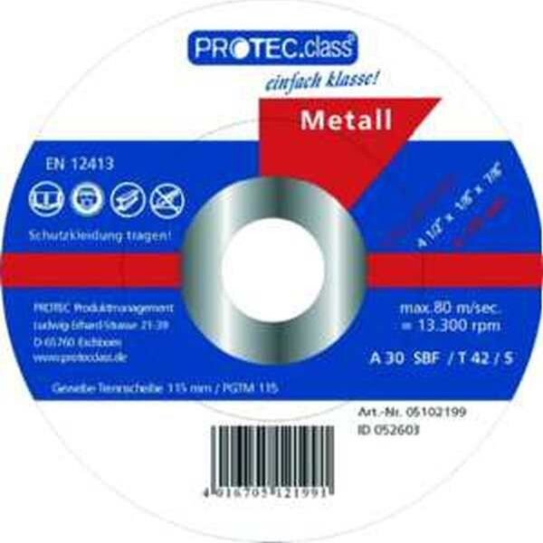 PROT Gewebetrennscheibe PGTM115 Metall 115x3x22mm VPE=5Stk