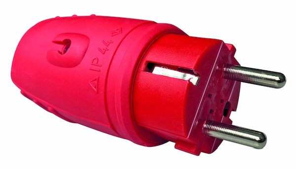 PROT Gummistecker PGSR44 rot IP44 16A