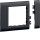 HAGER TEHALIT Rahmenblende GR0800A9011 mod. OT 80mm graphitschw.