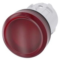 SIEMENS Leuchtmelder 22mm rund rot Linse glatt
