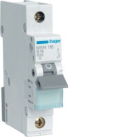 HAGER Leitungsschutzschalter MBN116 1polig B16A 6kA 1M