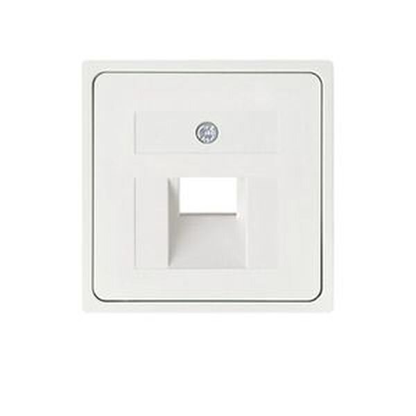 ELSO Zentralplatte 366404 f&uuml;r 1xRJ45 ohne JOY reinwei&szlig;