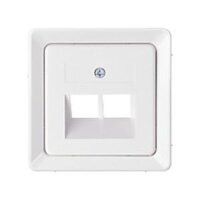 ELSO Zentralplatte 206414 für 2xRJ45 reinweiß