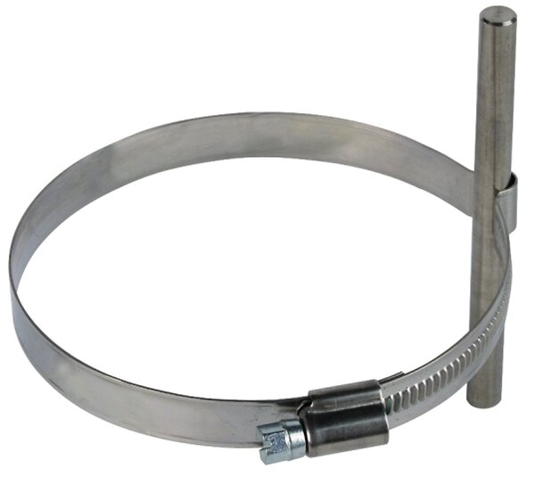 DEHN Leitungshalter f. Regenfallrohre 200089 f&uuml;r Rd 8mm NIRO 100-120mm