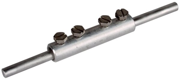 DEHN Verbindungsmuffe 385213 Al f. Rd 8mm m. 4 Schrauben M6x8m