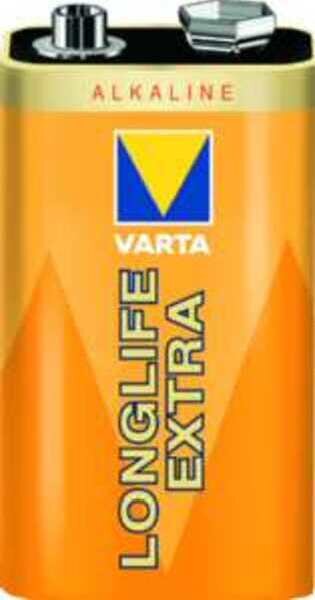 VARTA Batterie 04122 Longlife Extra 9V E Block (MHD)