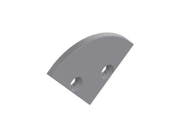 BARTHELME Endkappen-Set LB24 BARdolino Midi Angolo rund Kst grau