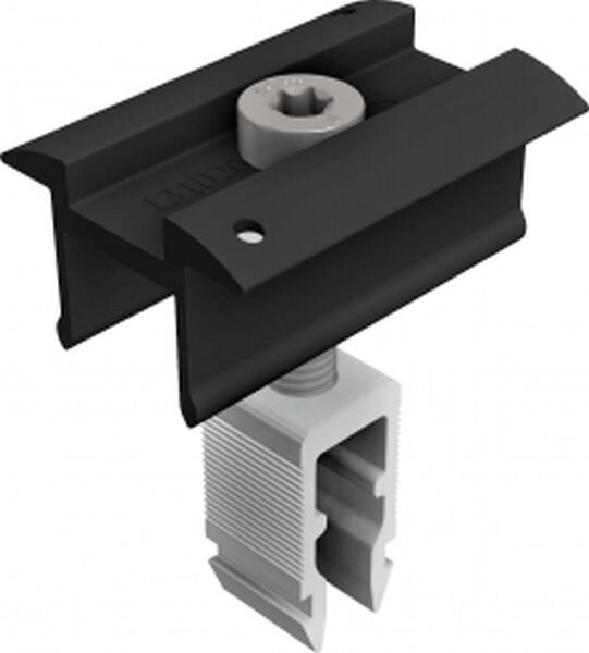 Schletter Solar Mittelklemme ProLine RapidPro 30-47 mm Schwarz eloxiert