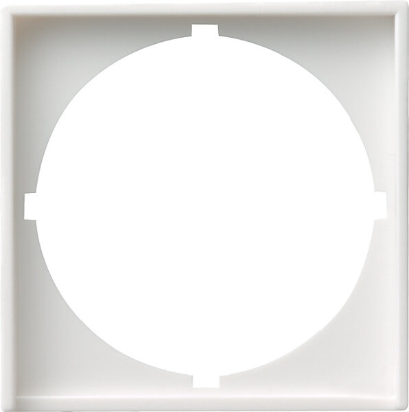 GIRA Adapterrahmen 028103 50x50mm rund System 55 Reinwei&szlig; gl&auml;nzend