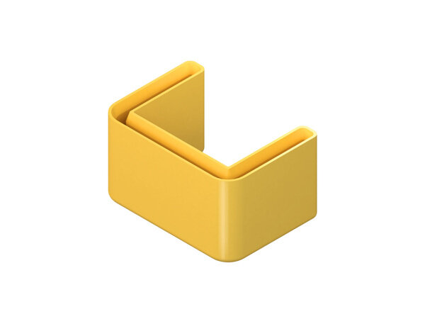 NIEDAX Schutzkappe f&uuml;r Profil U4530/., HU4530/. Farbe gelb