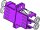Paschke Datensysteme LWL-Kupplung LC-Duplex Multimode Keramik-H&uuml;lse erikaviolett