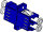 Paschke Datensysteme LWL-Kupplung LC-Duplex Singlemode Keramik-H&uuml;lse blau