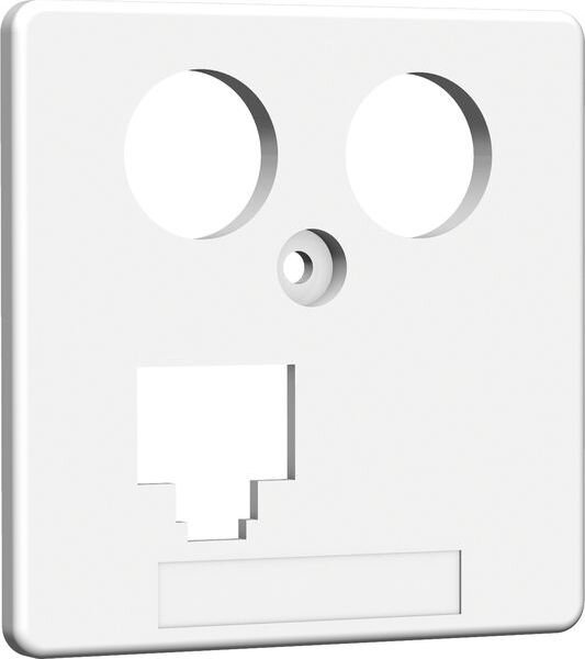 HomeWay Zentralplatte 1xRJ45 8/8 reinweiss HW-ZP-EK13S HAXHSE-G0401-C045