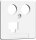 HomeWay Zentralplatte 1xRJ45 8/8 reinweiss HW-ZP-EK13S HAXHSE-G0401-C045
