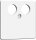 HomeWay Zentralplatte f&uuml;r TV reinweiss HW-ZP-TV HAXHSE-G0201-C001