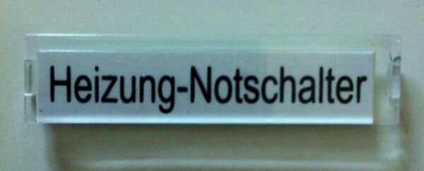 Pacific Beschriftungsset f&uuml;r FR-AP IP54 90591301-DE Heizung-Notschalter