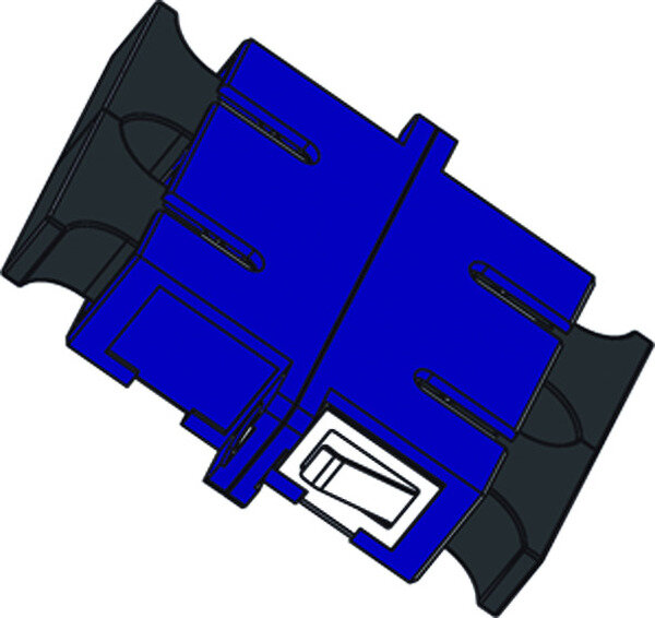 Paschke Datensysteme LWL-Kupplung SC-Duplex Singlemode Keramik-H&uuml;lse blau