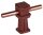 DEHN Leitungshalter DEHNsnap Rd 8mm m. Gew. M6 braun