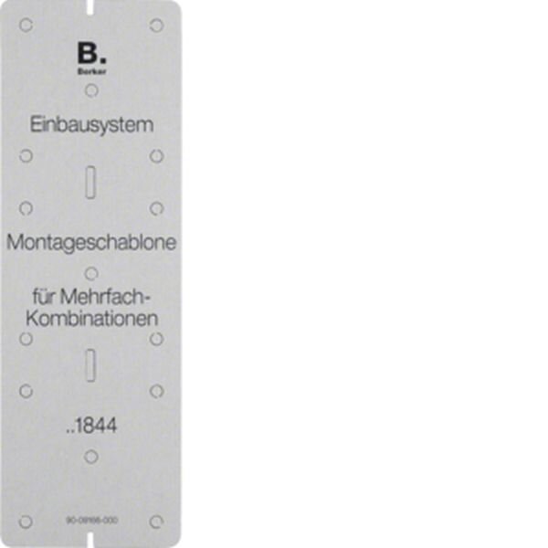 BERKER Montageschablone 91844 Karton grau