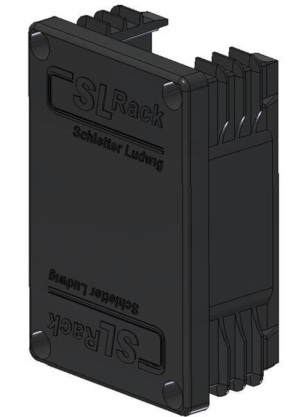 SL RACK Kunststoff-Endkappe RAIL 60 schwarz